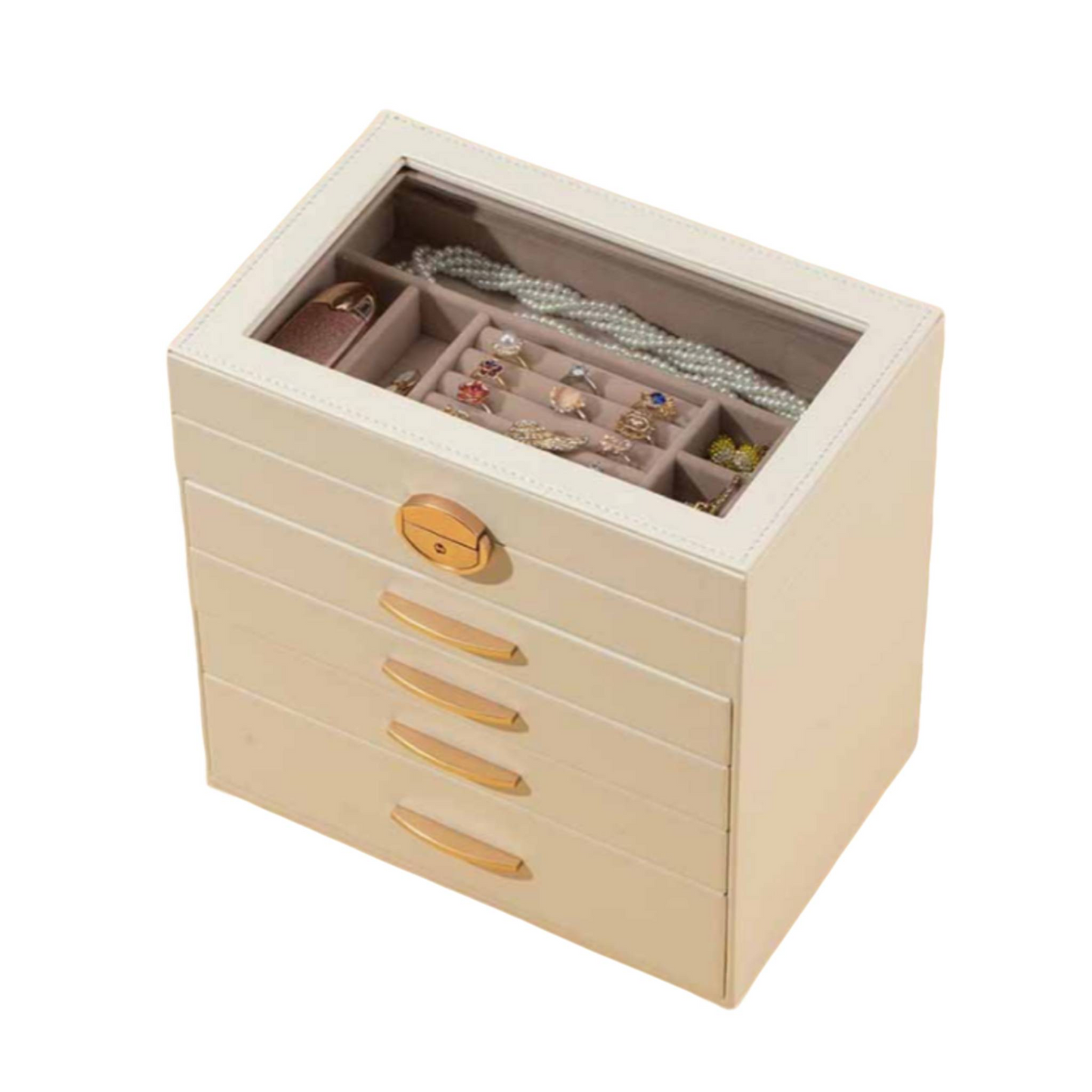 Five-layer jewelry storage box