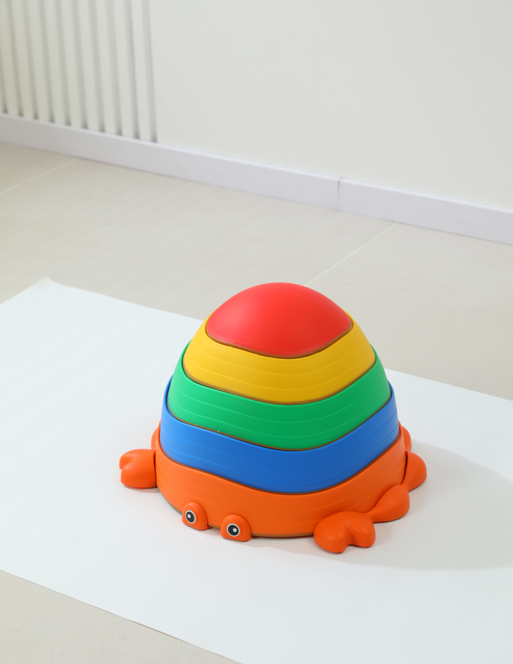 5 Pieces Crab Balancing Stepping Stones, Kids Crab Path Jumping Stones, Toddler Obstacle Course Coordination Game Toys for Indoor or Outdoor Play for Kids Ages 3+