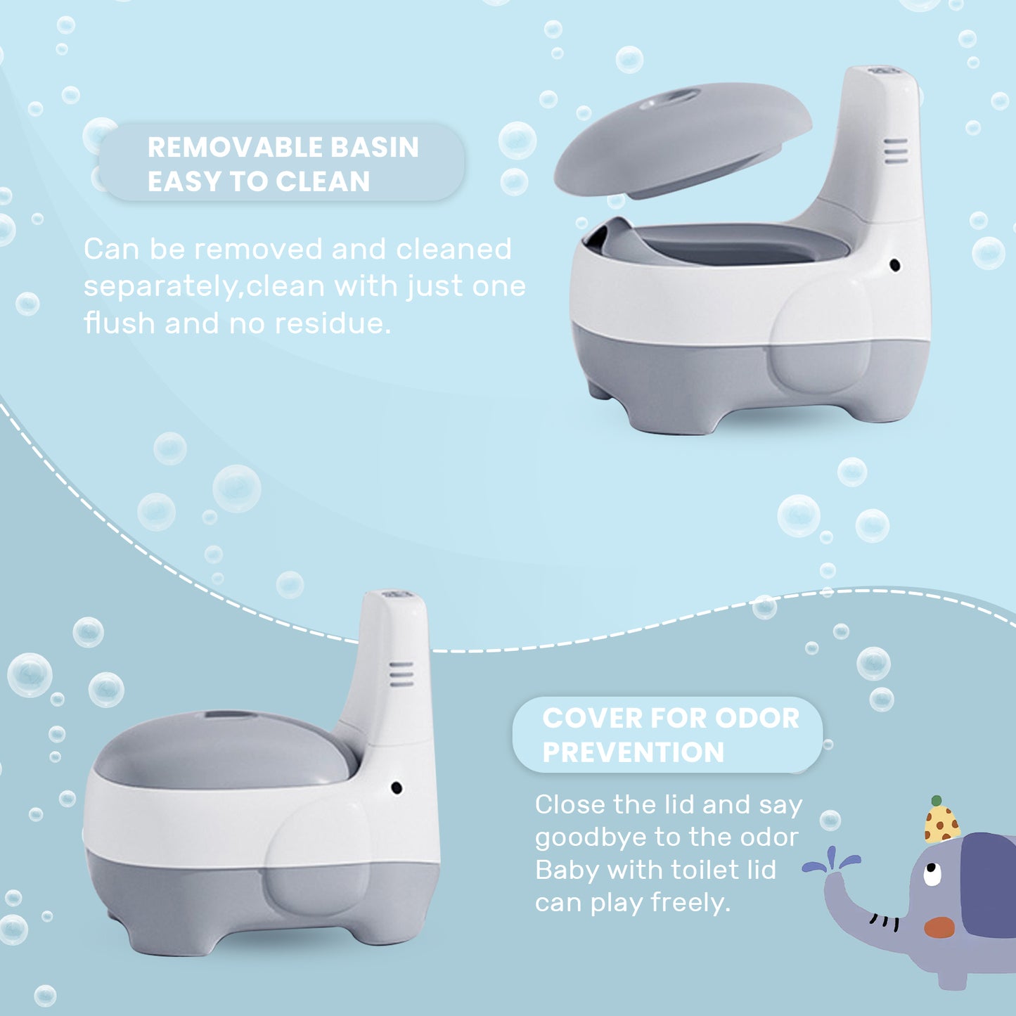 UBRAVOO Baby potty seat, convenient and quick, for training your baby to use the toilet.