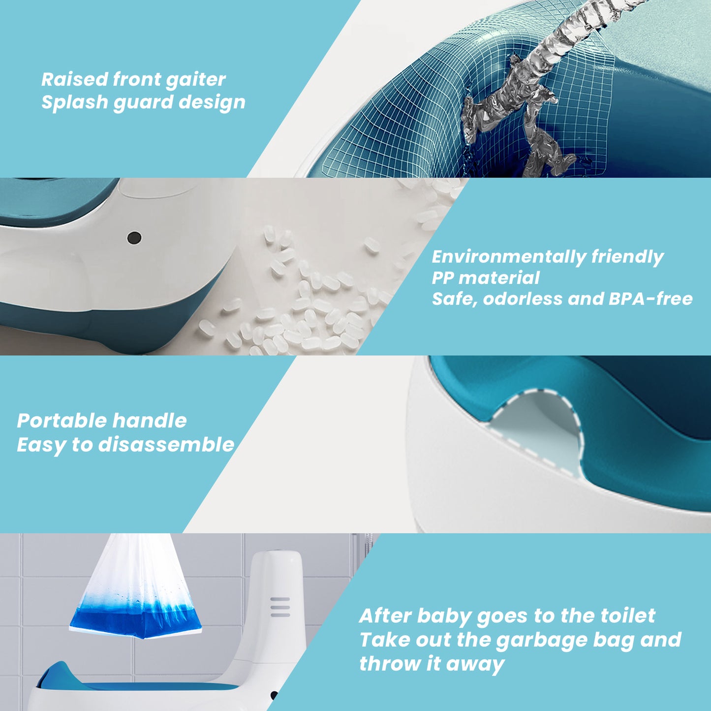 UBRAVOO Baby potty seat, convenient and quick, for training your baby to use the toilet.