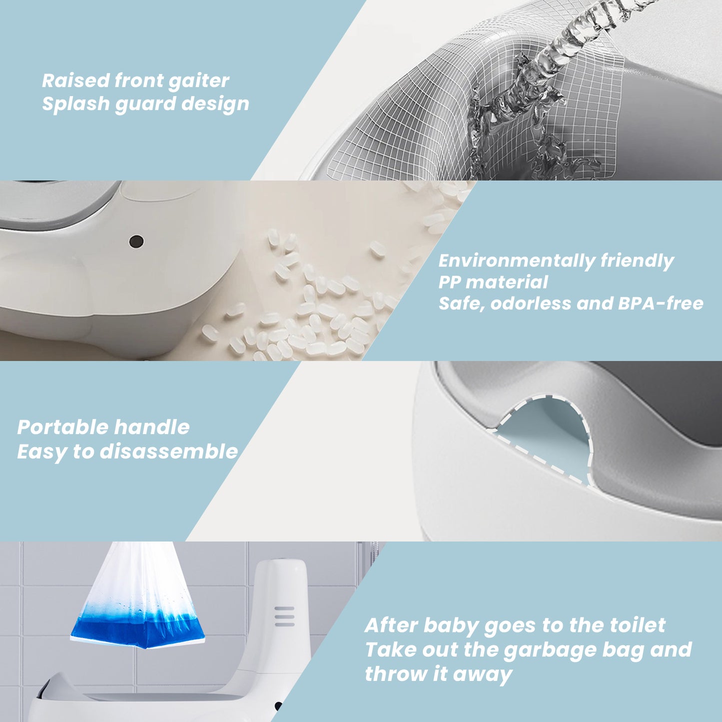 UBRAVOO Baby potty seat, convenient and quick, for training your baby to use the toilet.