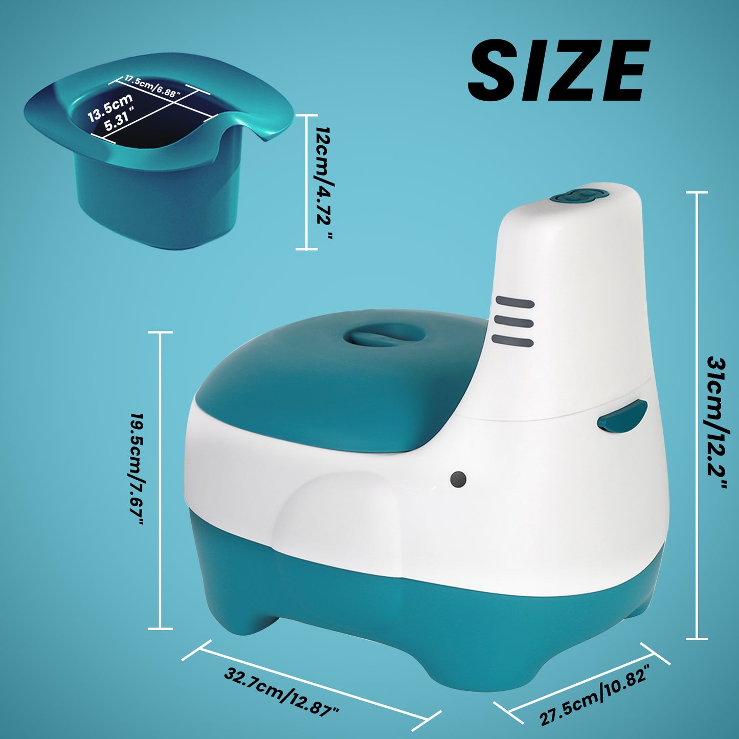 UBRAVOO Baby potty seat, convenient and quick, for training your baby to use the toilet.
