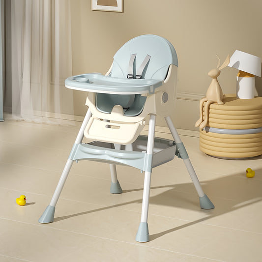 Children's dining chair (6 months+) Dining chair with safety belt Easy to take care of and grow with your child.