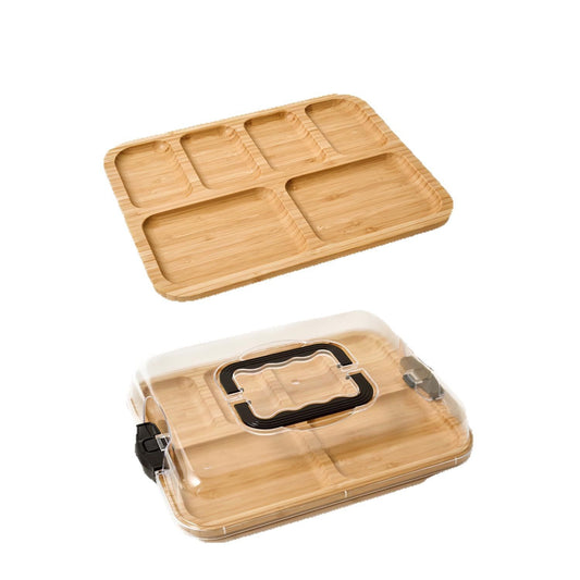 Bamboo Food Tray - Black