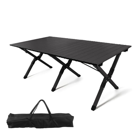 Iron low portable picnic table, equipped with a simple handbag, suitable for outdoor, beach, picnics, backyard, barbecue, and parties