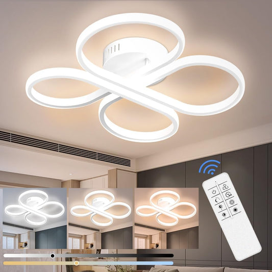 Plafoniera LED 40W 2900LM Alluminio Dimmerabile Lampada da soffitto dal design moderno e rotondo Illuminazione da soffitto LED Lampada da camera da letto per camera da letto soggiorno cucina