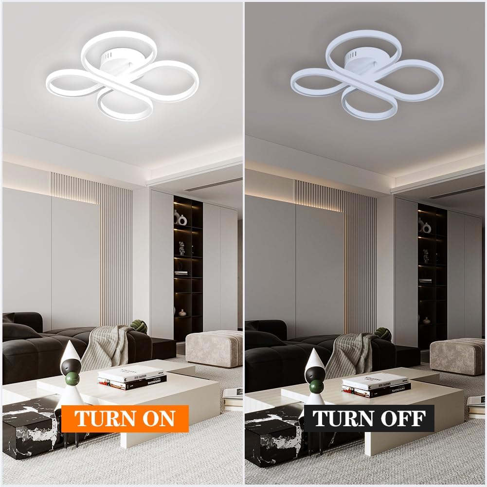 Plafoniera LED 40W 2900LM Alluminio Dimmerabile Lampada da soffitto dal design moderno e rotondo Illuminazione da soffitto LED Lampada da camera da letto per camera da letto soggiorno cucina