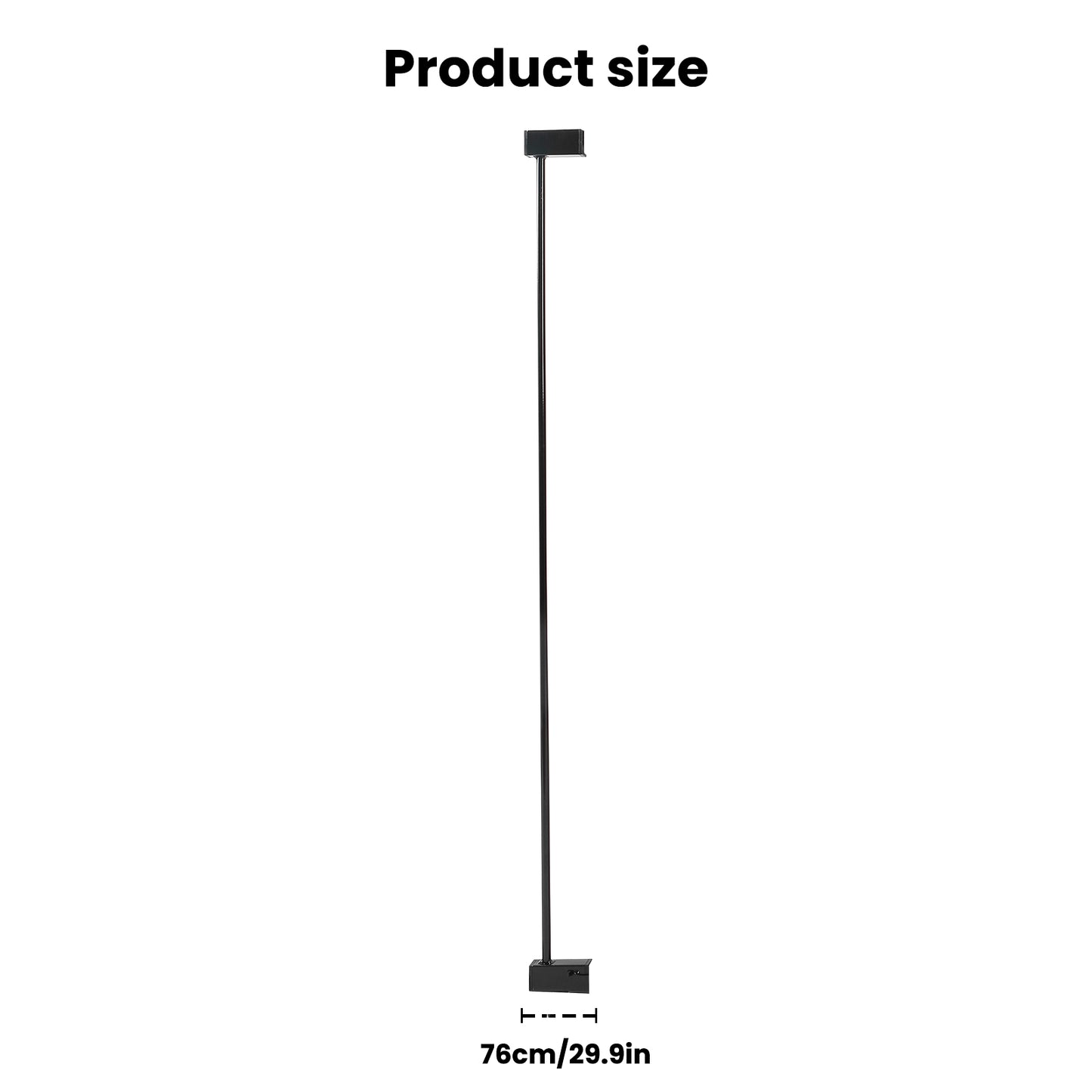 Stair Safety Gate / Door Safety Gate No Drilling 75-123 cm Automatic Closing Dog Gate with Cat Door, Sturdy Baby Safety Gate